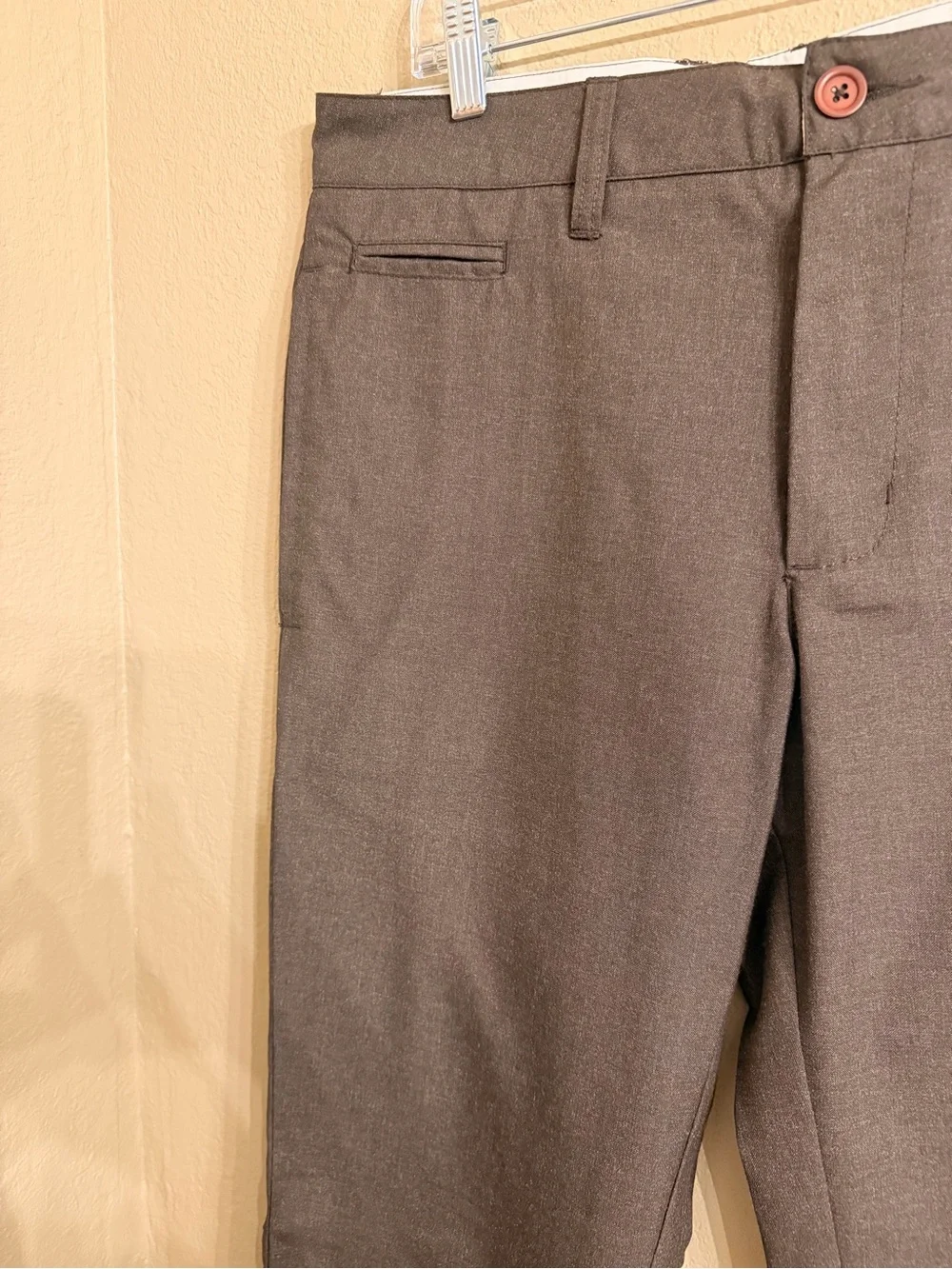 RVCA Men's Classic Straight Fit Brown chinos